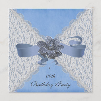 Elegante Spitze-Geburtstags-Party Einladungen