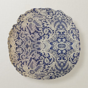 Elegante Spitze Rundes Kissen