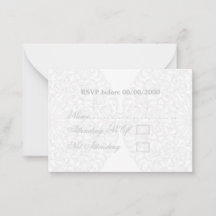 Elegante Spitzen Gray & White Moderne Minimalistis