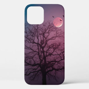 Elegante Spooky Halloween Themenbaum Mondwerk Case-Mate iPhone Hülle