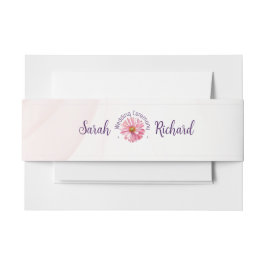 Elegante Spring Wildblume Floral Wedding Einladungsbanderole