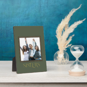 Elegante Square Sisters Foto Frame beibehalten Fotoplatte