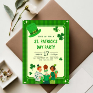 Elegante St. Patrick's Day Partyeinladung Einladung