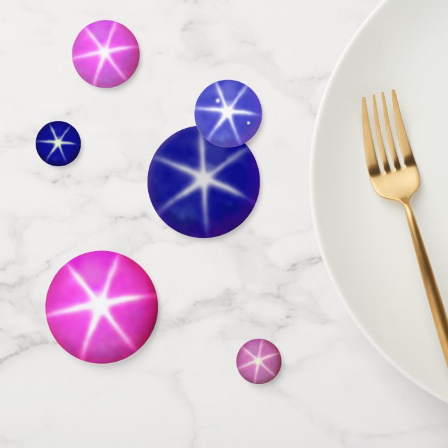 Elegante Star Sapphire Gemstones Konfetti (Gruppe)