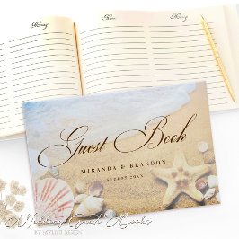 Elegante Starfish Tropical Beach Hochzeit Gästebuch