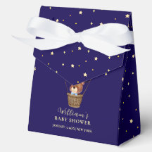 Elegante Stars Bear Hot Air Ballon Boy Baby Dusche