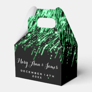 Elegante Stars für Hochzeiten "Emerald Green" Geschenkschachtel