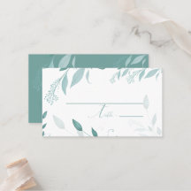 Elegante staubblaue Eukalyptus-Teal-Blumenhochzeit