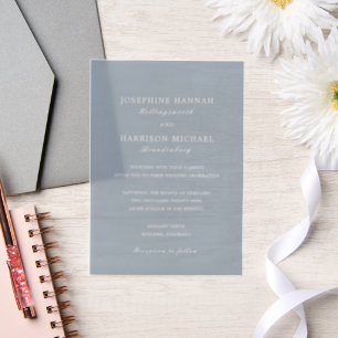 Elegante staubblaue traditionelle Hochzeit