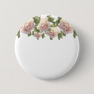 Elegante, staubige, orange Rose Button