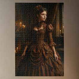 Elegante Steampunk Viktorianisch Lady in Brown