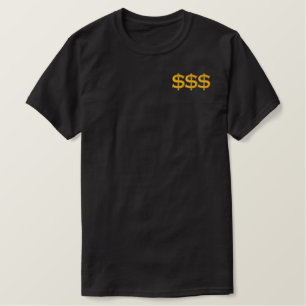 $$ - elegante Stickerei Besticktes T-Shirt