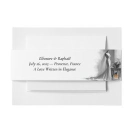 Elegante Stift Sketch Wedding Bly Band