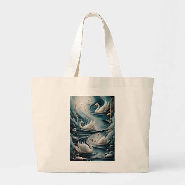 Elegante Stille - Kunst, Kultur und Kunst Jumbo Stoffbeutel (Vorne)