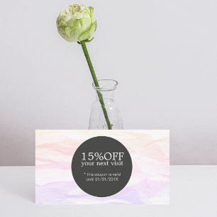 Elegante stilvolle Beschaffenheits-schwarzer Rabattkarte