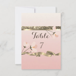Elegante stilvolle Blumen-Tischkarte Einladung