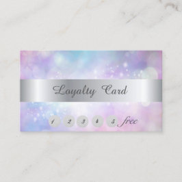Elegante Stilvolle Bokeh Loyalty Card Treuekarte