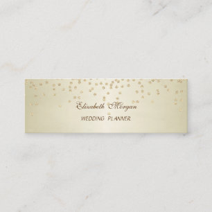 Elegante stilvolle falsche Goldfolie Konfetti - Di Mini Visitenkarte