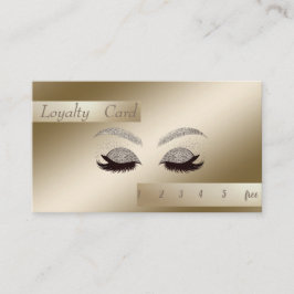 Elegante, stilvolle Glittery Imitats Lashes Treuek Treuekarte