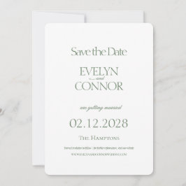 Elegante, stilvolle Hochzeit speichern Sie das Dat Save The Date