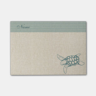 Elegante, stilvolle Meeresschildkröte personalisie Post-it Klebezettel