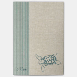 Elegante, stilvolle Meeresschildkröte personalisie Post-it Klebezettel