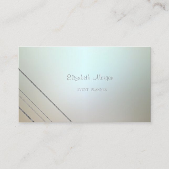 Elegante stilvolle moderne, glatte Streifen Visitenkarte (Vorderseite)