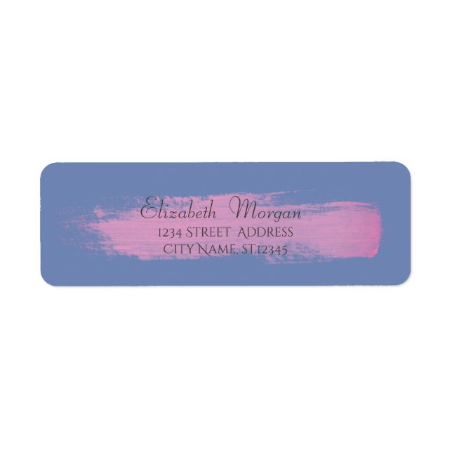 Elegante Stilvolle Moderne Wasserfarbe Pinselstric (Vorne)