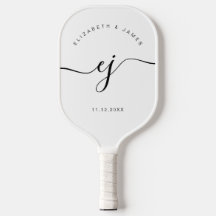 Elegante stilvolle Monogramm-Minimalist-Hochzeit