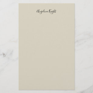 Elegante stilvolle schicke einfache Handschrift Sc Briefpapier