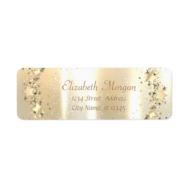 Elegante, stilvolle, schicke, Imitate Gold Stars (Vorne)
