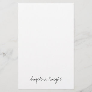 Elegante stilvolle trendige einzigartige Handschri Briefpapier