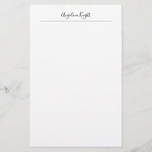 Elegante stilvolle trendige einzigartige Handschri Briefpapier
