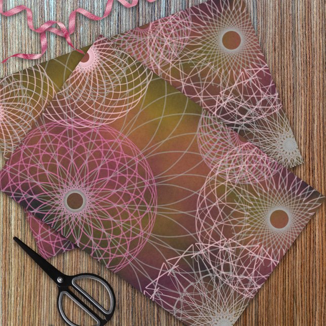 Elegante stilvolle trendy Ornamental Mandalas Seidenpapier (Von Creator hochgeladen)