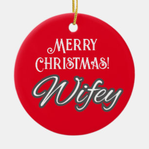 Elegante stilvolle Typografie Frohe Weihnachten Fr Keramik Ornament