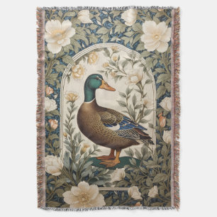 Elegante Stockente, inspiriert von William Morris Decke