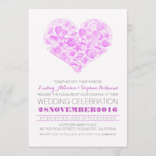 Elegante Strandhochzeitseinladungen Einladung