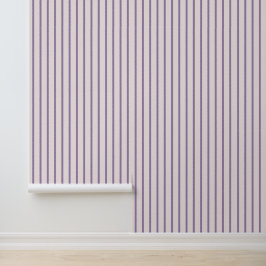 Elegante Streifen in Blush & Violet Tapete