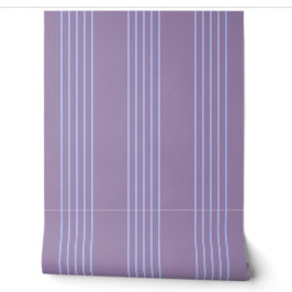 Elegante Streifen in Weiß Blau & Violett Tapete