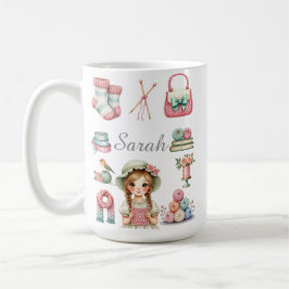 Elegante Strick-Kaffeetasse Kaffeetasse