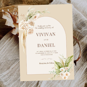 Elegante Summer Blume Wedding Party Einladung
