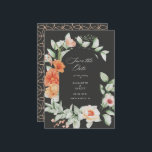 Elegante Summer Garden Floral Save the Date Card<br><div class="desc">Unsere Kollektion "Eleganter Sommergarten" mit üppigen sommerlichen Aquarellen in Orange- und Rosatönen kombiniert mit einem eleganten Drehbuch. Die in dieser Kollektion vorgestellten Produkte sind für jeden Anlass bestimmt. Wenn Sie irgendwelche Wünsche haben,  kontaktieren Sie mich bitte über den Shop Chat oder per E-Mail.</div>