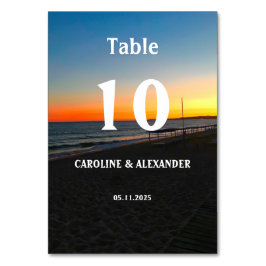 Elegante Summer Ocean Sunset Tropical Beach Hawaii Tischnummer