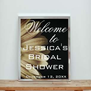 Elegante Sunflower Brautparty Poster