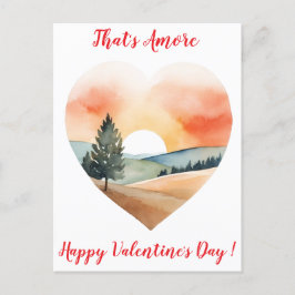 Elegante Sunset Valentine Toskana Italien Postkarte