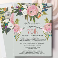 Élégante SURPRISE Invitation peinte à la main pour