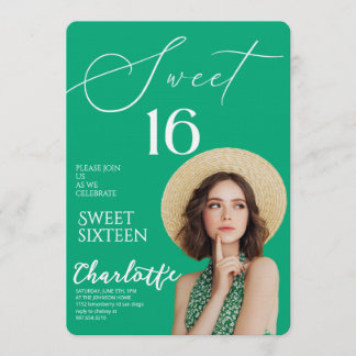 Elegante Sweet 16 Save-the-Date Geburtstag Einladung