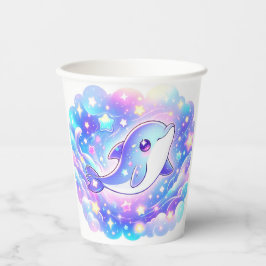 Elegante Sweet Dolphin Baby Dusche Pappbecher