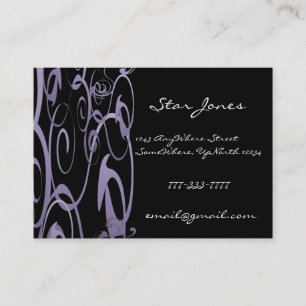 Elegante Swirl Business Card - Visitenkarte