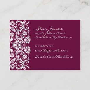 Elegante Swirl Business Card Visitenkarte